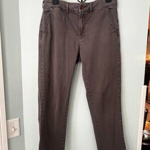 Anthropologie Gray Chino Pants, size 28